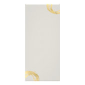 Luxe Faux Gold Painted Circle Designer Logo op Tan Reclamekaart (Achterkant)