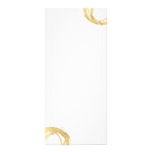 Luxe Faux Gold Painted Circle Designer Logo Reclamekaart (Achterkant)