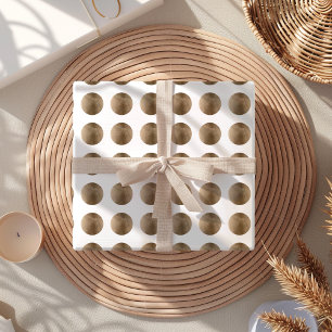 Luxe Faux Gold Polka Dot Patroon Inpakpapier Vel