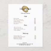 Luxe Faux Gold Rustiek Elegant Modern Minimaal Flyer (Voorkant)