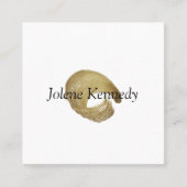 Luxe Faux Gold Rustiek Elegant Modern Minimaal Vierkante Visitekaartje (Voorkant)