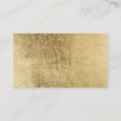Luxe faux gouden blad bruiloft website informatiekaartje (Achterkant)