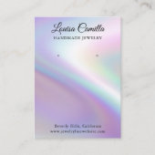 Luxe Faux Pearlescent Earbelt-kaart Visitekaartje (Voorkant)