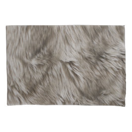 Luxe faux print beige Tan Mink Animal Haar Kussensloop