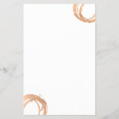 Luxe Faux Roos Gold Painted Circle Designer Logo Flyer (Achterkant)