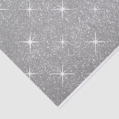 Luxe faux Silver Glitter-kerstcadeau Tissuepapier (Detail)
