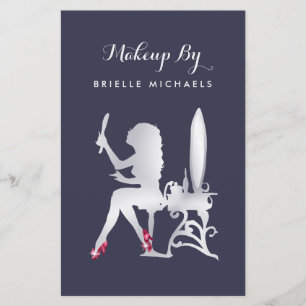 Luxe FAUX Silver Woman Boutique Special Event Flyer