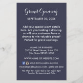 Luxe FAUX Silver Woman Boutique Special Event Flyer (Achterkant)