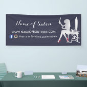 Luxe FAUX Silver Woman Makeup Artist Red Shoes Spandoek (Beurs)