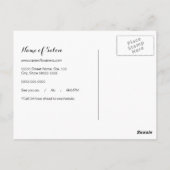 Luxe FAUX Zilveren Vrouw Make-up Afspraak Herinner Briefkaart (Achterkant)