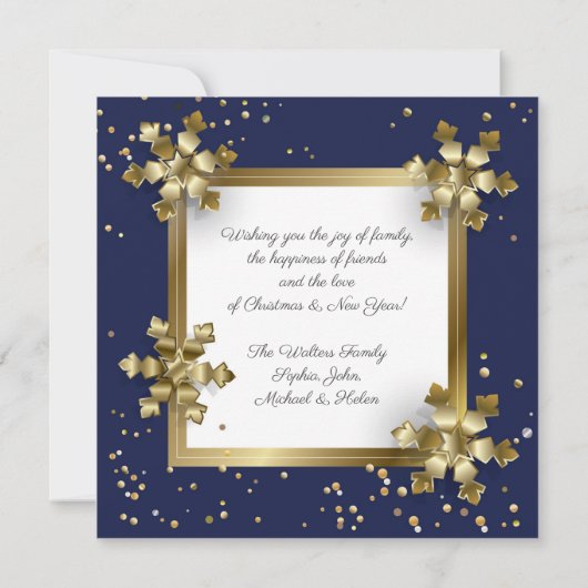 Luxe feestdag kerst en nieuwjaar (Achterkant)