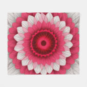 Luxe Fleece & Sherpa Deken - Rood, Roze (Voorkant (Horizontaal))