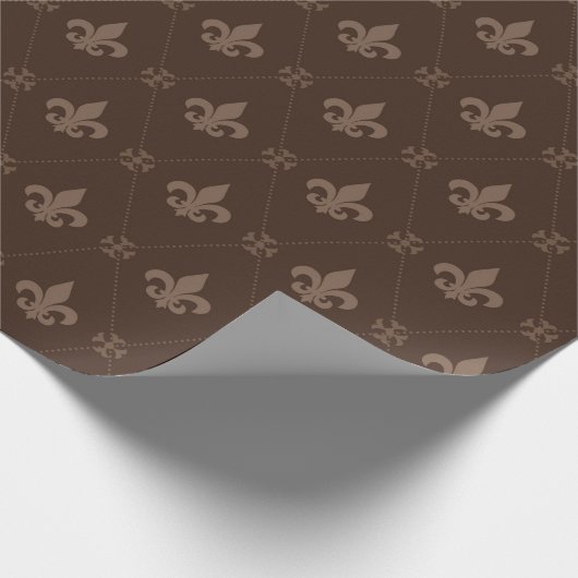 Luxe Fleur de Lis sierverpakkingspapier Cadeaupapier (Hoek)
