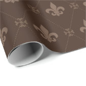 Luxe Fleur de Lis sierverpakkingspapier Cadeaupapier (Rol Hoek)