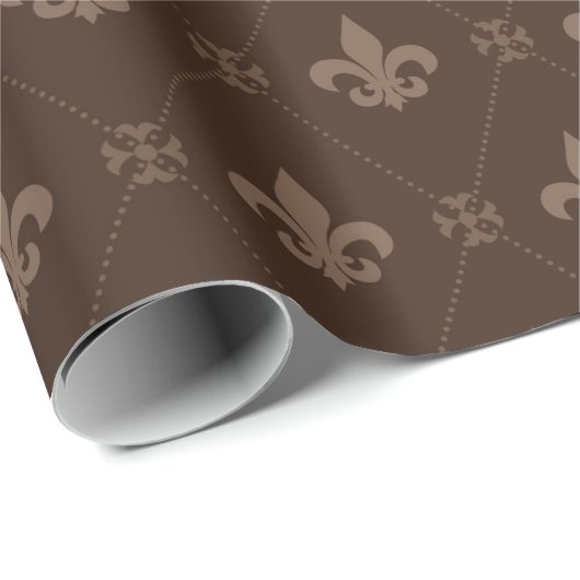 Luxe Fleur de Lis sierverpakkingspapier Cadeaupapier (Rol Hoek)