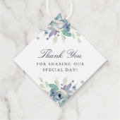 Luxe Floral Ampersand Wedding Bedankt Bedankjes Labels (Achterkant)