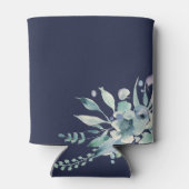 Luxe Floral Ampersand Wedding Monogram Blikjeskoeler (Achterkant)