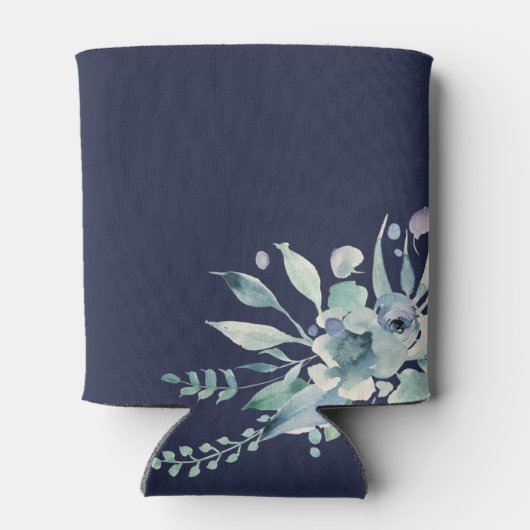 Luxe Floral Ampersand Wedding Monogram Blikjeskoeler (Achterkant)