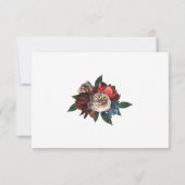 Luxe Floral Arrangement Bruiloft RSVP Reactie Kaart (Achterkant)