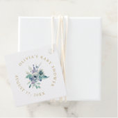 Luxe Floral Baby shower dank u Bedankjes Labels (In situ)