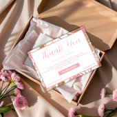 Luxe Floral Botanical Monogram Bestelling Bedankkaart