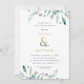 Luxe Floral Couples Shower Kaart (Voorkant)