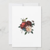 Luxe Floral Elegant Retirement Party for her Kaart (Achterkant)