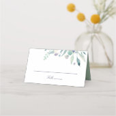 Luxe Floral gevouwen trouwplaats kaarten Plaatskaartje (Voorkant)