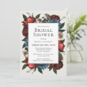 Luxe Floral Lijst Vrijgezellenfeest Kaart (Staand voorkant)