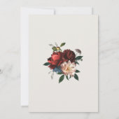 Luxe Floral Lijst Vrijgezellenfeest Kaart (Achterkant)