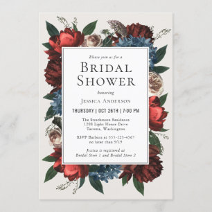 Luxe Floral Lijst Vrijgezellenfeest Kaart