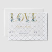 Luxe Floral Love Wedding Vellum Uitnodigingen (Offset (Uitnodiging))
