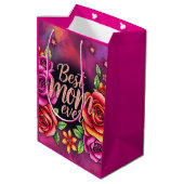Luxe Floral Modern Gift Collectie Medium Cadeauzakje (Achterkant Gekanteld)