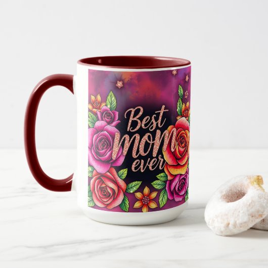 Luxe Floral Modern Gift Collectie Mok (Met donut)