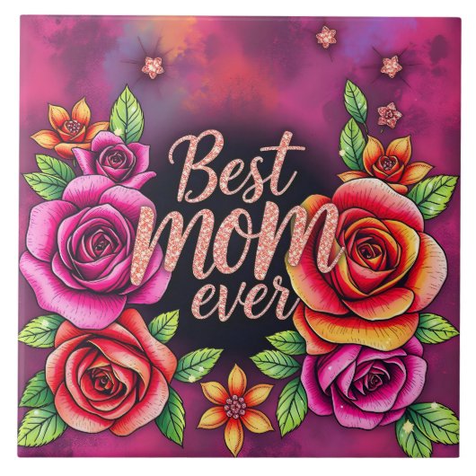 Luxe Floral Modern Gift Collectie Tegeltje (Voorkant)