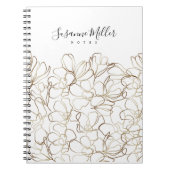 Luxe Floral Notitieboek met aangepaste tekst (Voorkant)