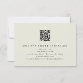 Luxe Floral QR Code Zakelijk Cadeaubon (Achterkant)