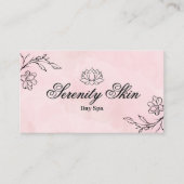 Luxe Floral Visitekaartje voor Estheticians (Voorkant)