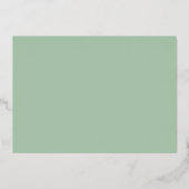 Luxe Floral Wedding Folie Uitnodiging (Achterkant)