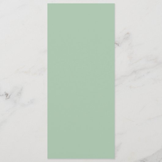 Luxe Floral Wedding Menu Card (Achterkant)