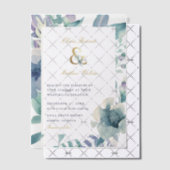 Luxe Floral Wedding Vellum Uitnodigingen (Offset (Uitnodiging))