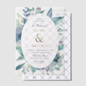 Luxe Floral Wedding Vellum Uitnodigingen (Offset (Uitnodiging))
