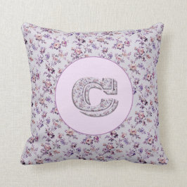 Luxe Flowers Monogram C Kussen