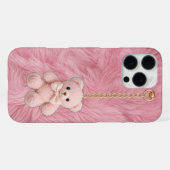 Luxe Fluffy Teddy iPhone 16 Pro Max Hoesje (Achterkant horizontaal)