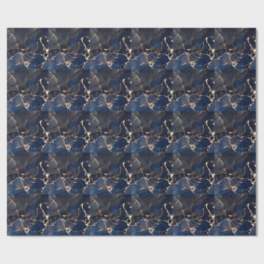 Luxe Fluid Art: Abstracte alcoholinkt Cadeaupapier (Vlak)