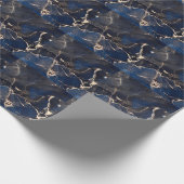 Luxe Fluid Art: Abstracte alcoholinkt Cadeaupapier (Hoek)