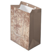 Luxe fluwelen speciale geschenktas medium cadeauzakje (Voorkant Gekanteld)