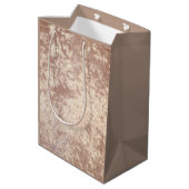 Luxe fluwelen speciale geschenktas medium cadeauzakje (Achterkant Gekanteld)
