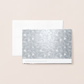 Luxe FOIL FOTO Gevouwen Elegante Bladeren TROUWEN Folie Kaarten (Met envelop)