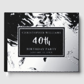 Luxe Foil Guestbook Birthday Party Photo Message  Gastenboek (Voorkant)